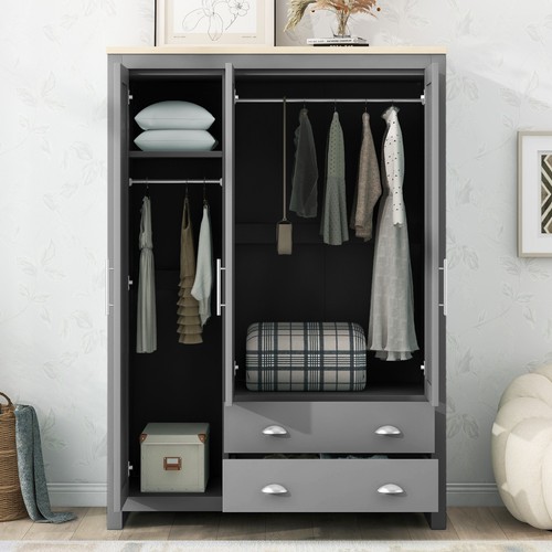 Three door storage wardrobe - three,