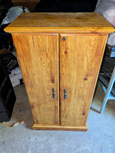Wood freestanding wardrobe - wood,