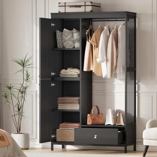 Wood wardrobe cabinet - 78.9,