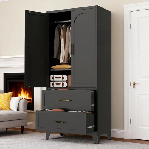 Wardrobe modern black metal - modern,