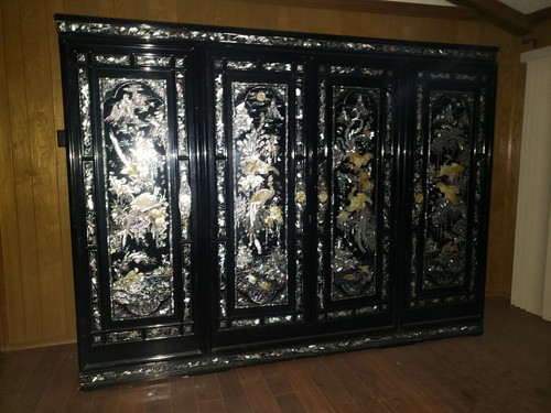 Black armoire wardrobe 4 - wardrobe,,