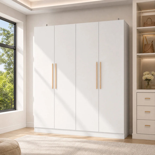 White door solid - 4-door, wood