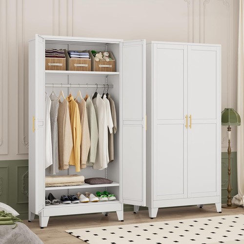 Inch high metal wardrobe - metal,