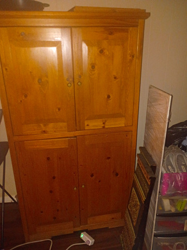 Brown medium wood freestanding - brown,