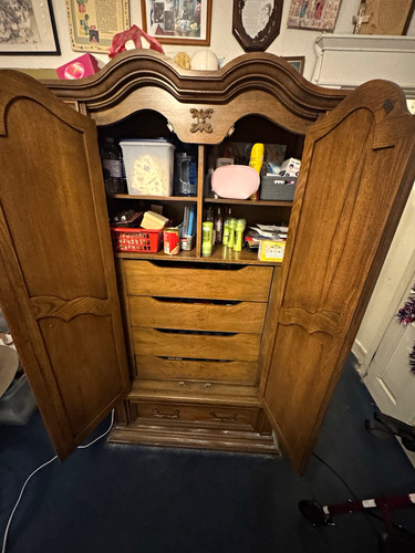 Brown wood freestanding - wood,