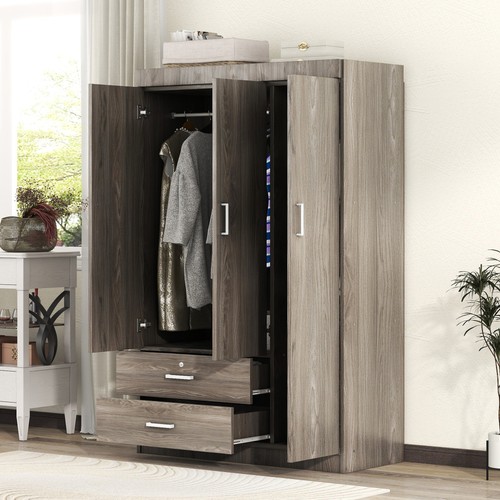 Door wardrobe with - 3-door, 2