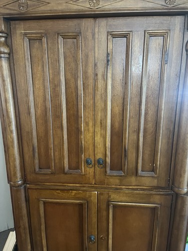 Brown wood freestanding - brown,