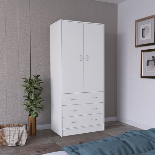 White armoire with 2 - armoire,