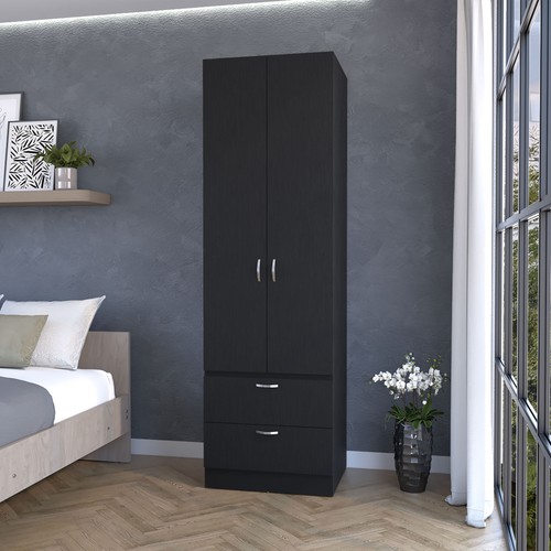 Tall wardrobe with two doors - with,