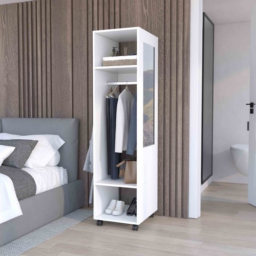 Tall wardrobe with mirror - tall,